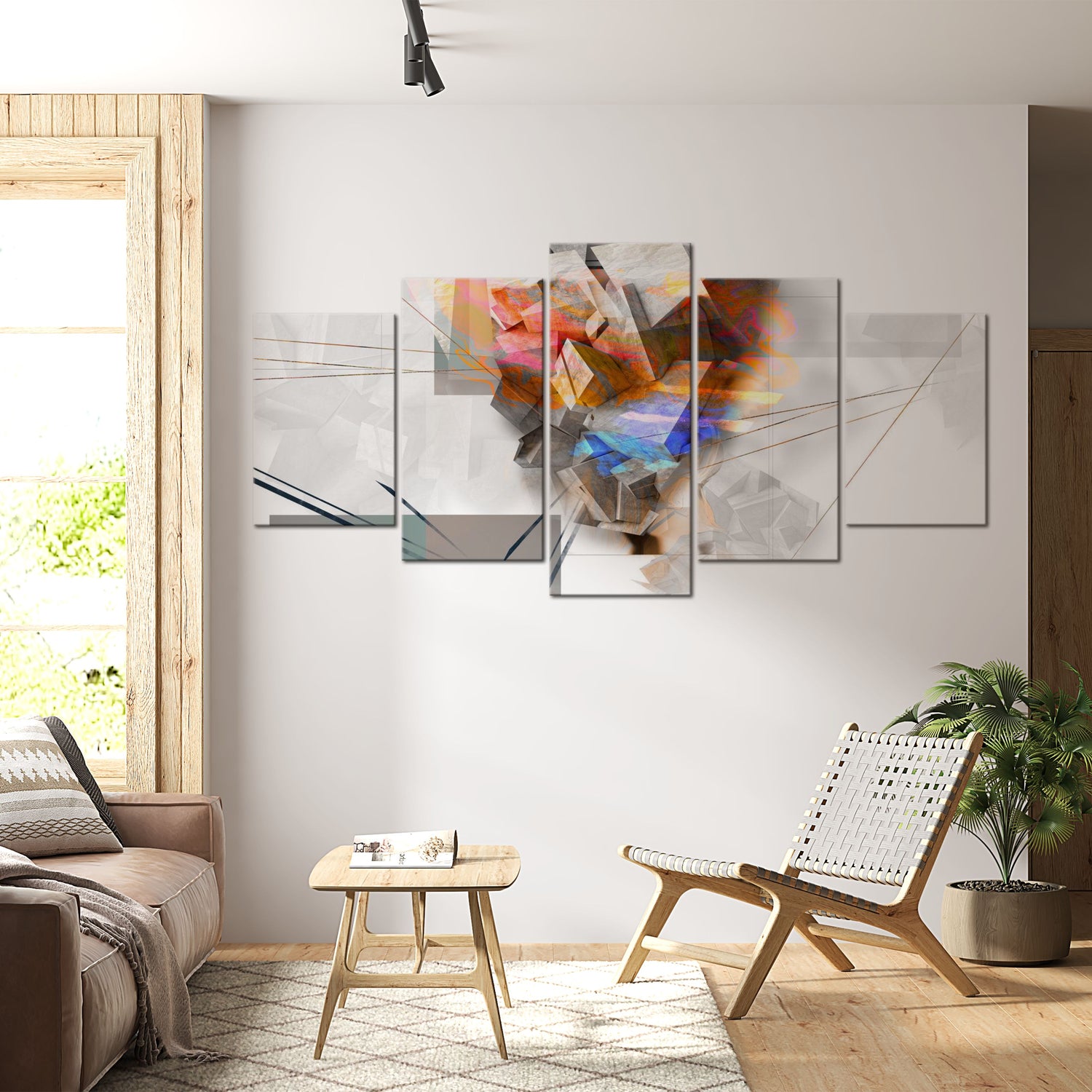 Abstract Canvas Wall Art - Abstract Tower