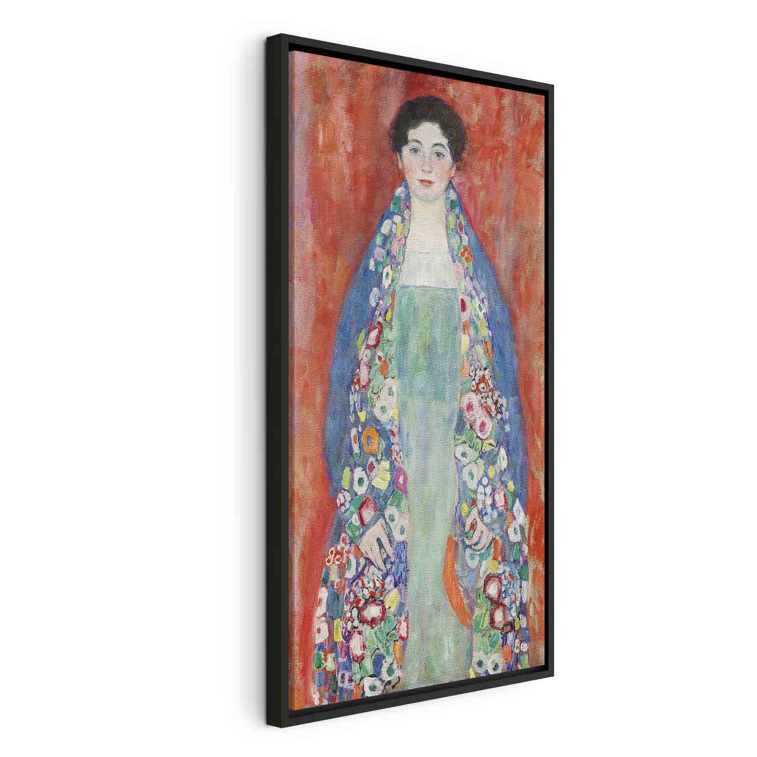 Floating Framed Canvas Art - Portrait of Fräulein Lieser - Gustav Klimt