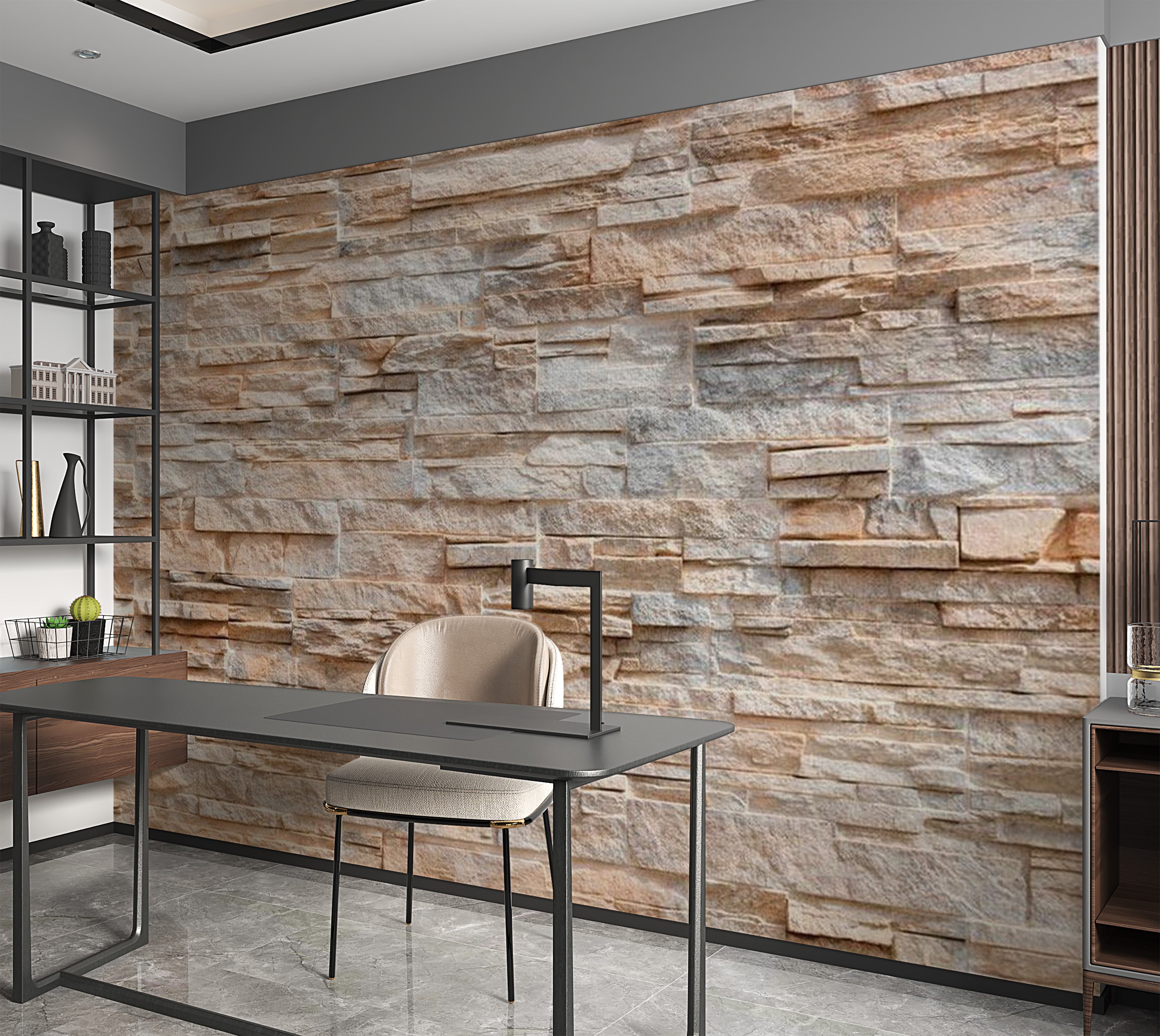 Background & Patterns Wallpaper Wall Mural - Stone Virtuosity 39"Wx27"H