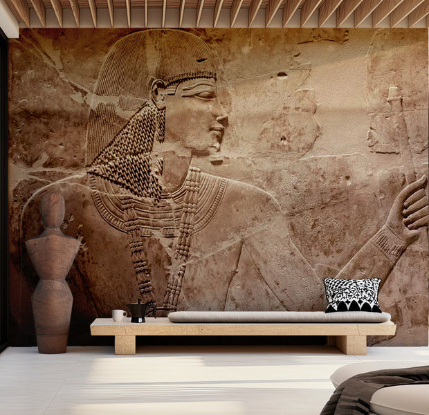 Background & Patterns Wallpaper Wall Mural - Stone Pharaoh 39"Wx27"H