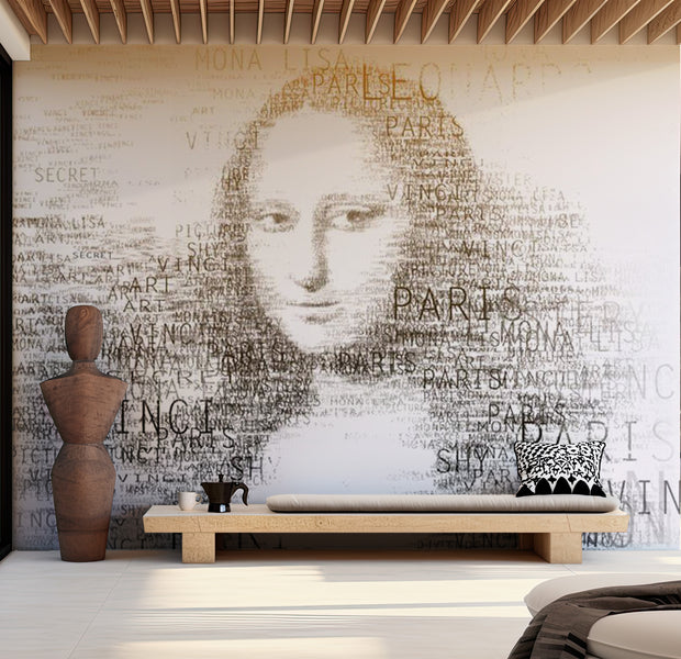 Abstract Wallpaper Wall Mural - Leonardo Da Vinci's Diary 118"Wx90"H