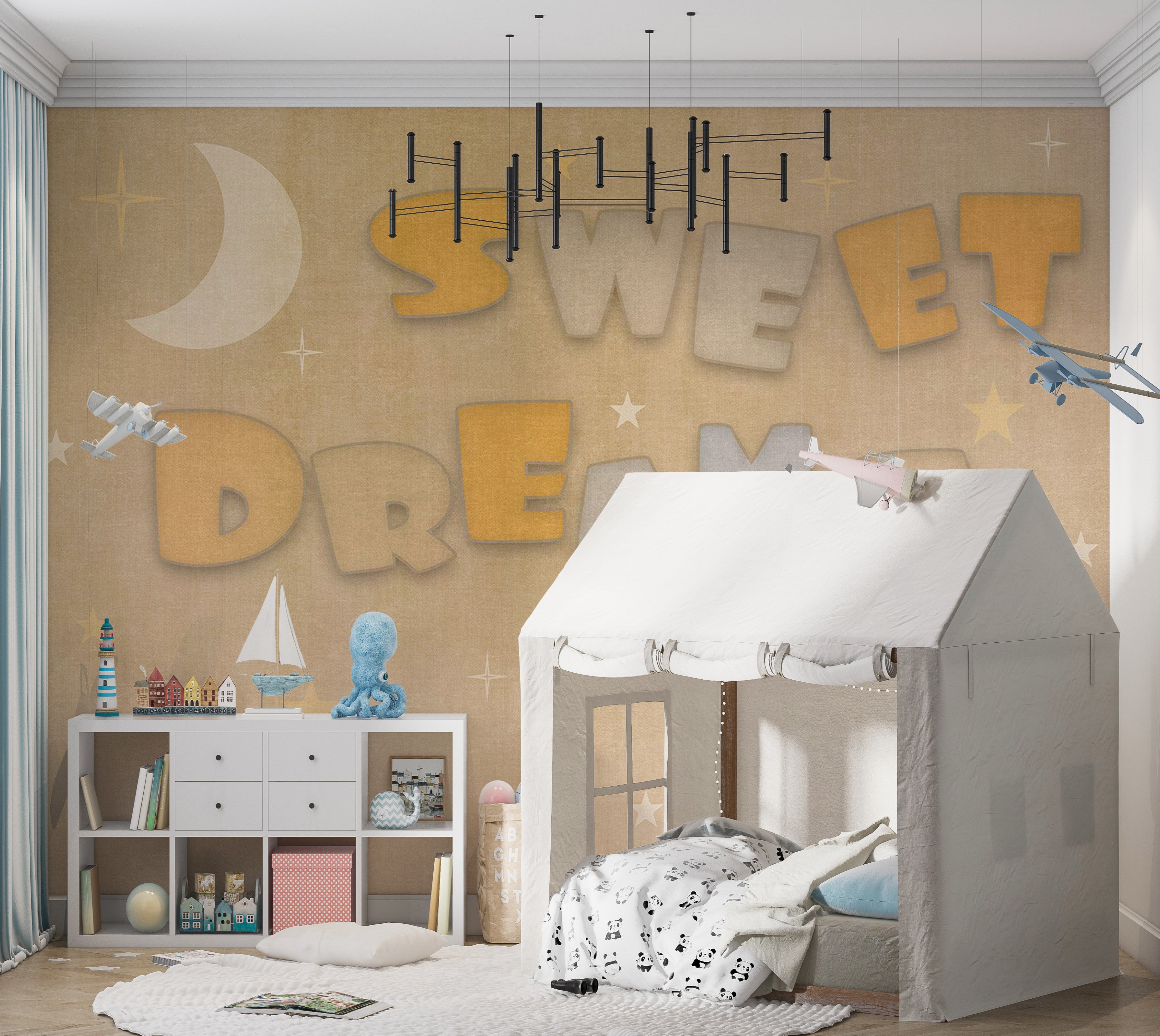 Kids Wallpaper Wall Mural - Sweet Dreams 39"Wx27"H / Standard