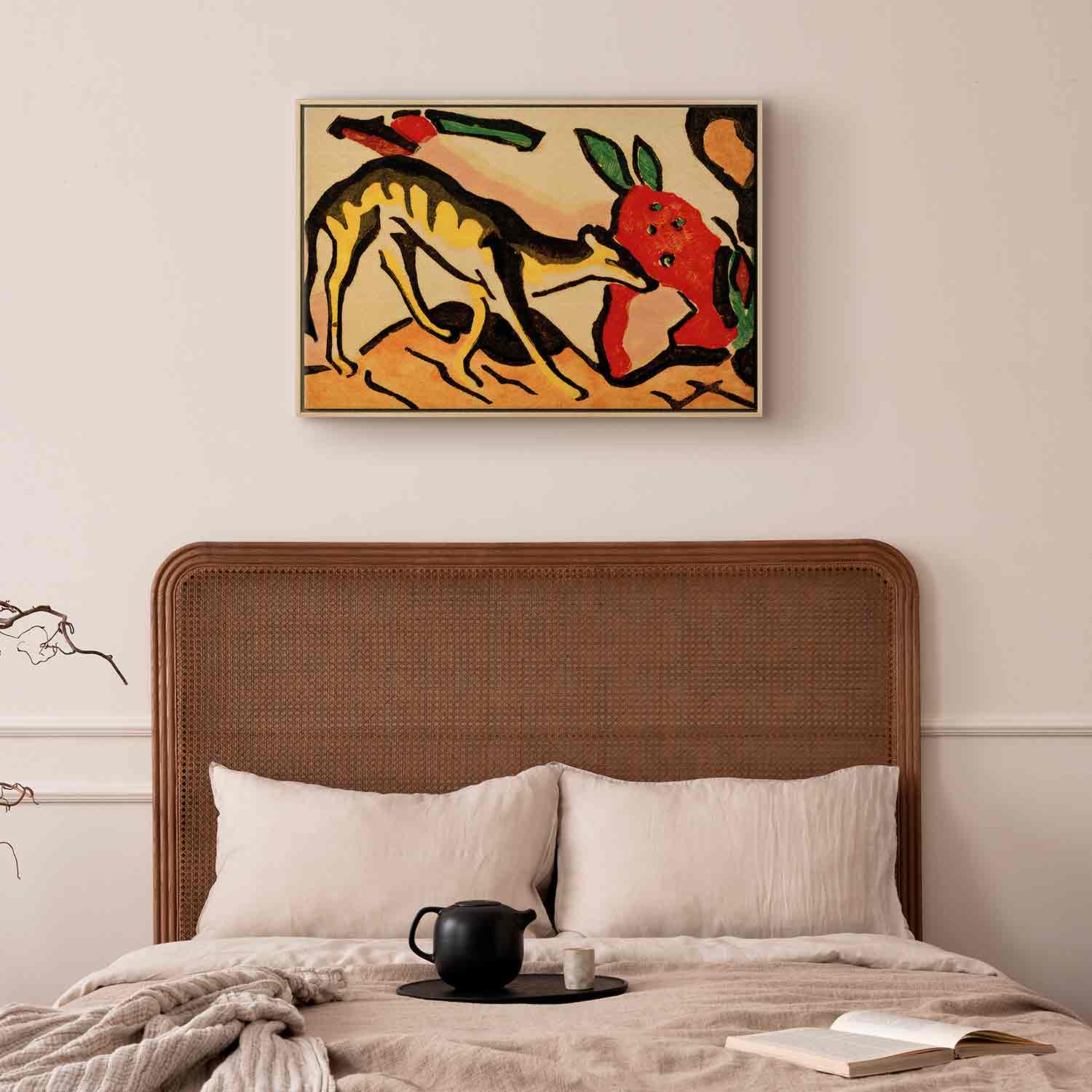 Floating Framed Canvas Art - Fabeltier - Franz Marc