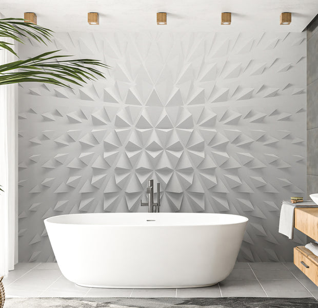 Abstract Wallpaper Wall Mural - Tetrahedrons 39"Wx27"H