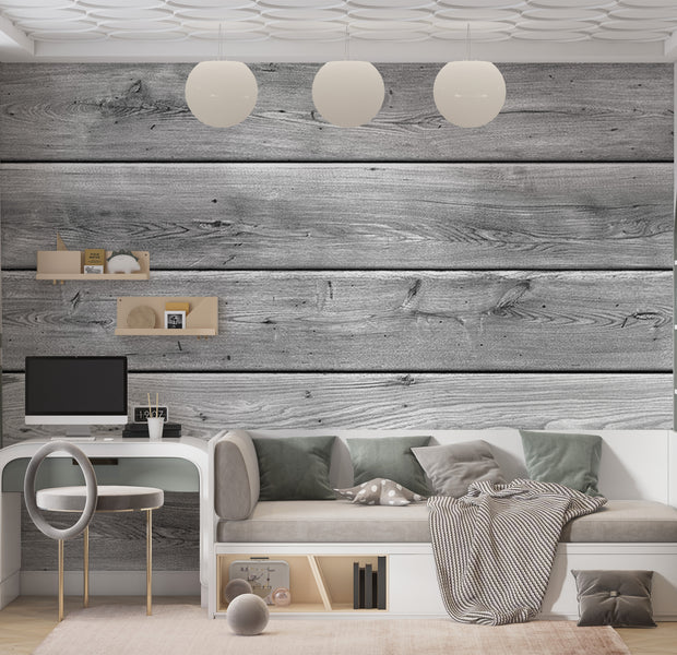 Background & Patterns Wallpaper Wall Mural - Big Weathered Wooden Planks 39"Wx27"H
