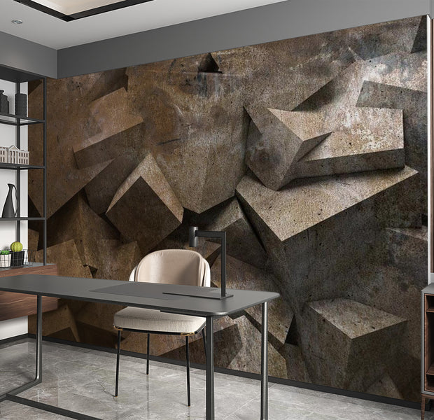 Background & Patterns Wallpaper Wall Mural - Stone Steps 39"Wx27"H