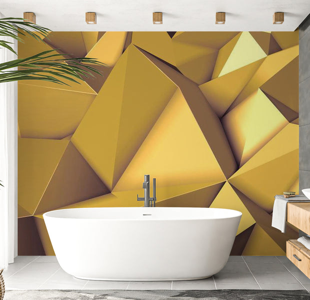 Abstract Wallpaper Wall Mural - Old Gold 39"Wx27"H