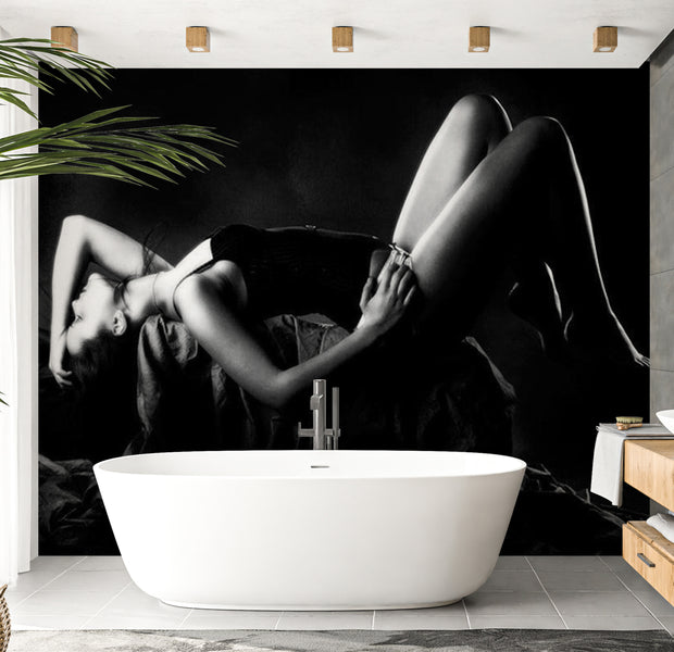 Abstract Wallpaper Wall Mural - Woman In Sexy Lingerie 118"Wx90"H