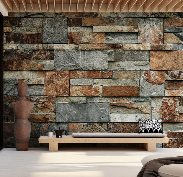 Peel & Stick Wall Mural - Rusty Contrasts 38"Wx27"H