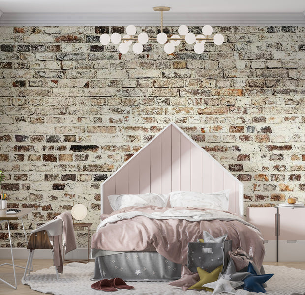 Background & Patterns Wallpaper Wall Mural - Old Factory Brick Wall 39"Wx27"H