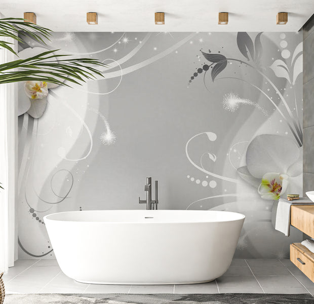 Peel & Stick Floral Wall Mural - Charming Orchid 38"Wx27"H