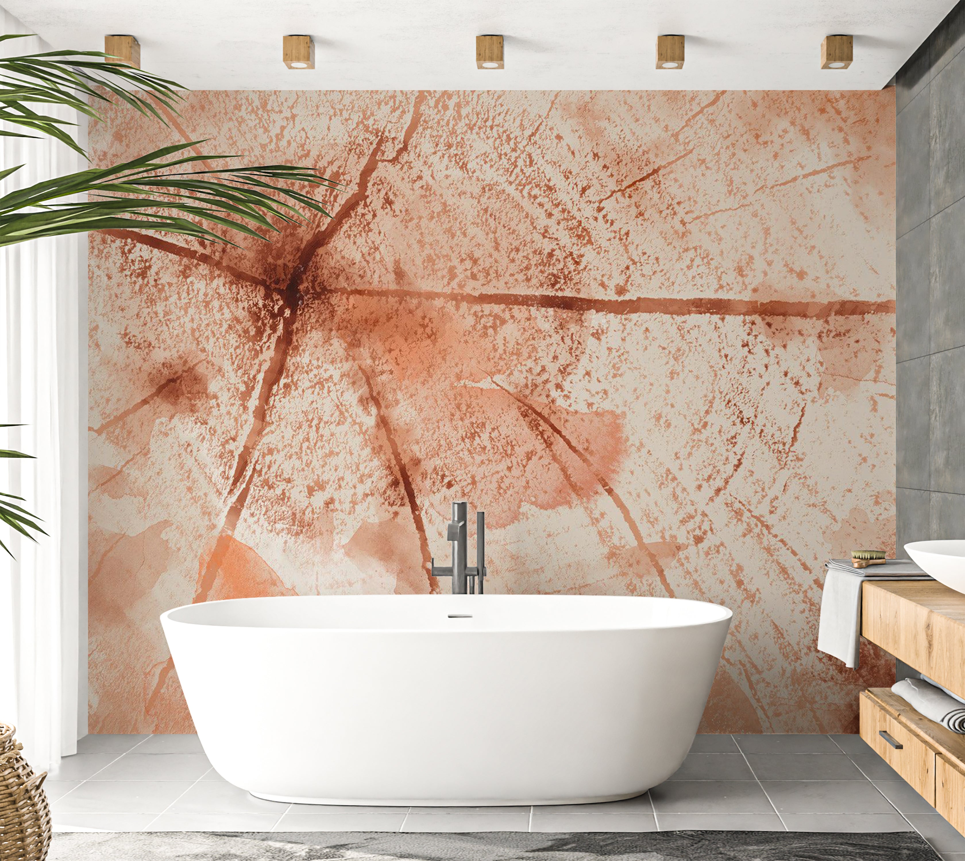 Peel & Stick Wall Mural - Pink Trunk 38"Wx27"H