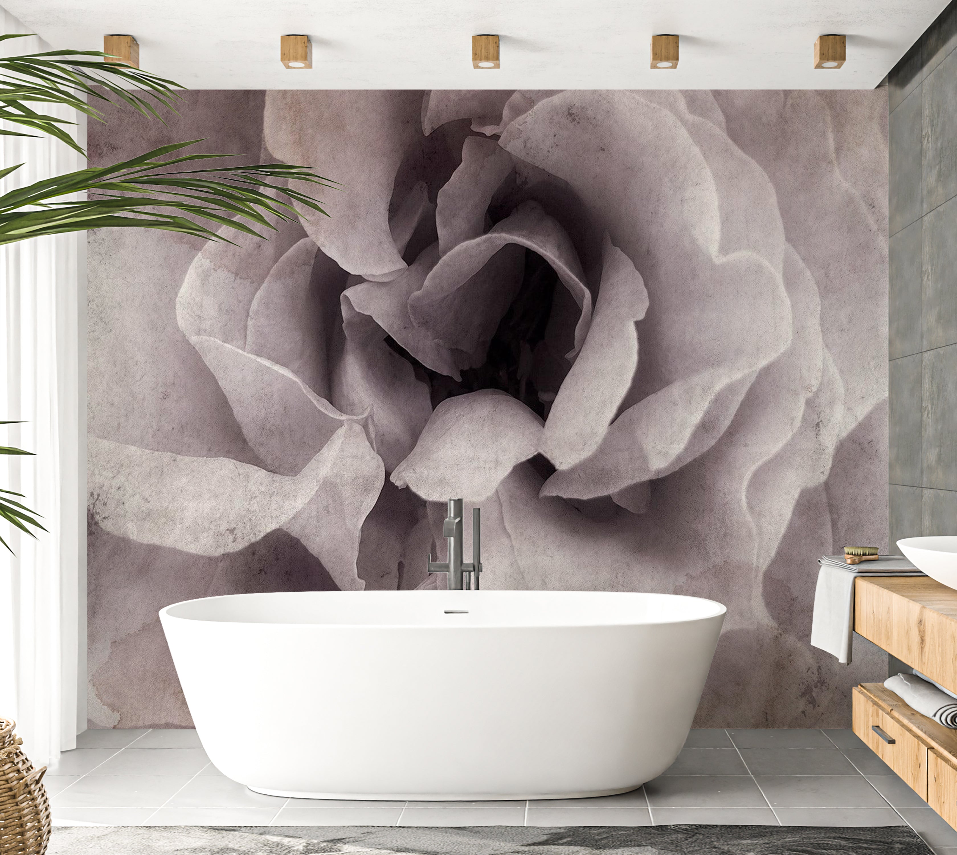 Peel & Stick Floral Wall Mural - Entrance to Bliss 38"Wx27"H