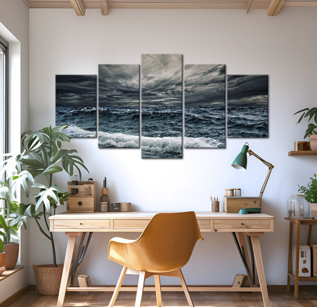 Stretched Canvas Landscape Art - A Storm Is Coming 40"Wx20"H