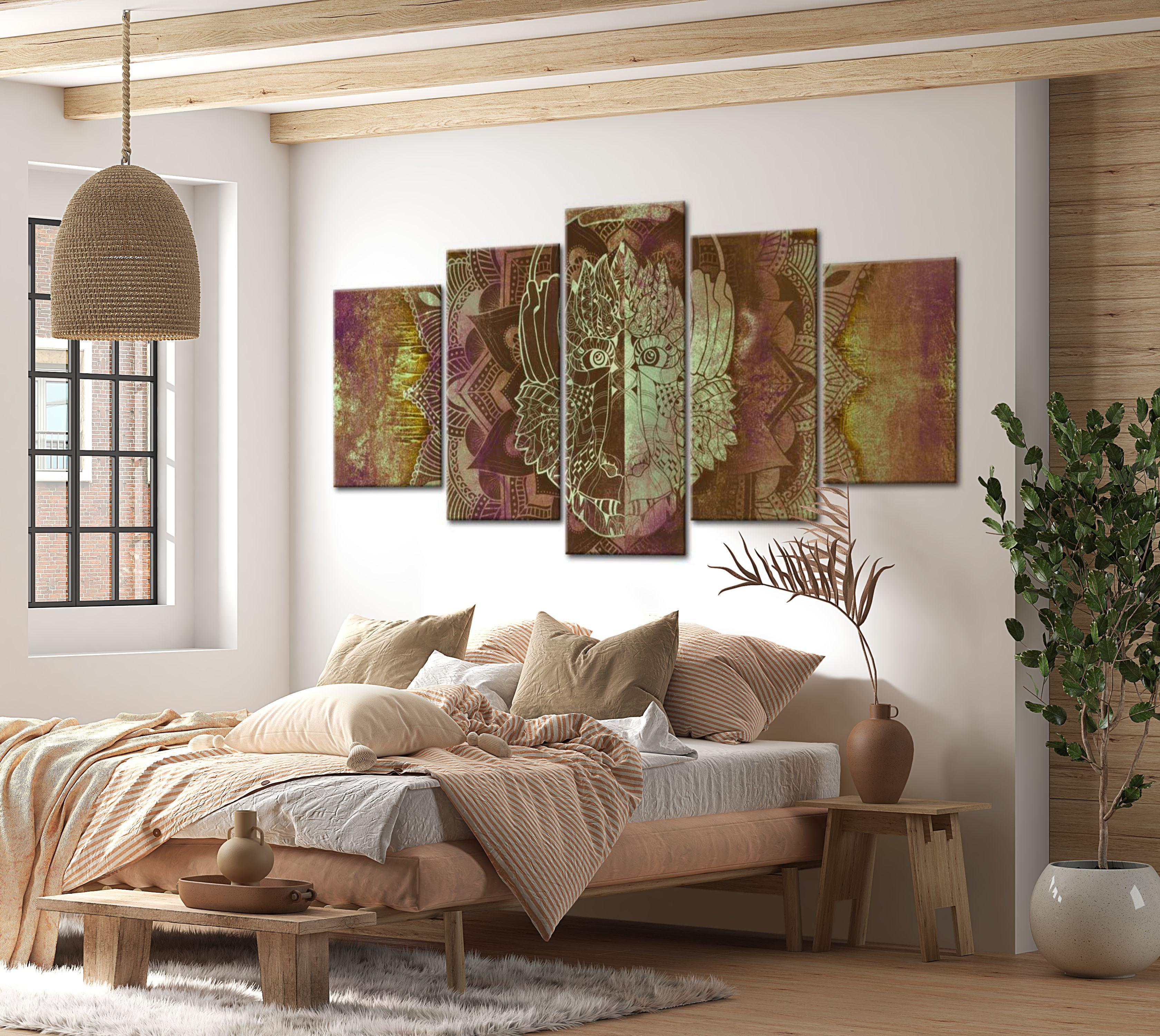 Abstract Canvas Wall Art - Genius Loci - 5 Pieces