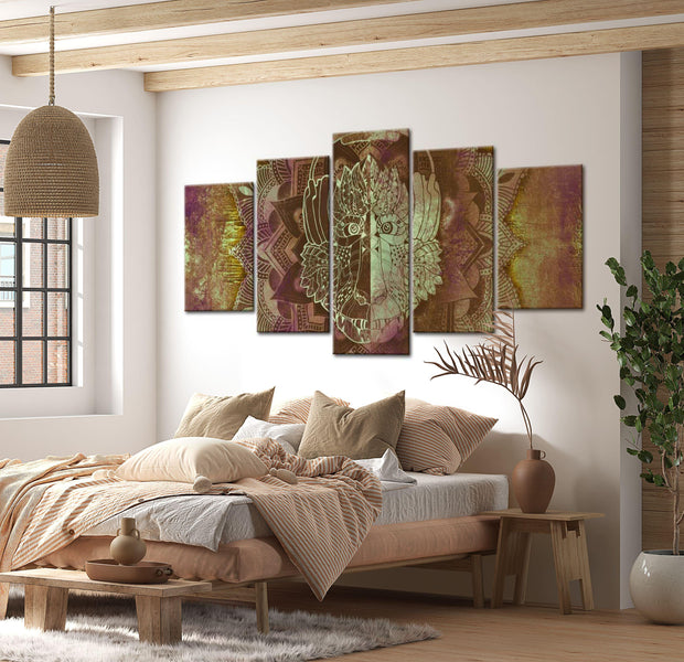 Abstract Canvas Wall Art - Genius Loci - 5 Pieces