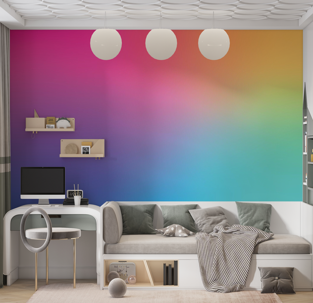 Premium Peel & Stick Wall Mural - Vibrant Gradient