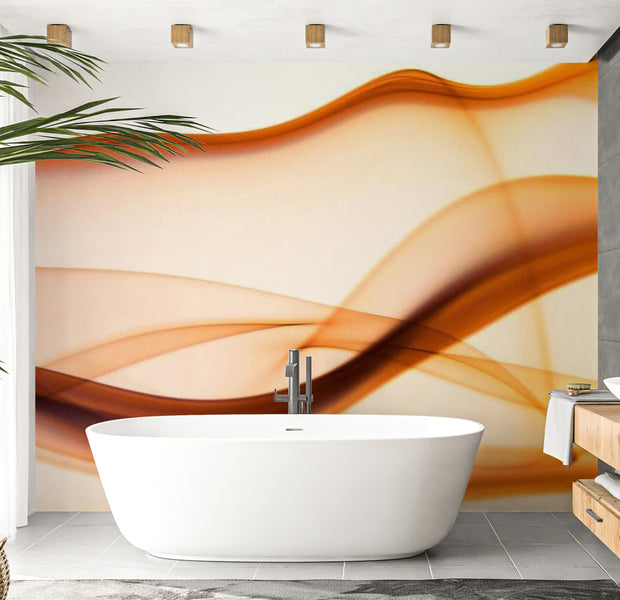 Abstract Wallpaper Wall Mural - Waving Trails 118"Wx90"H