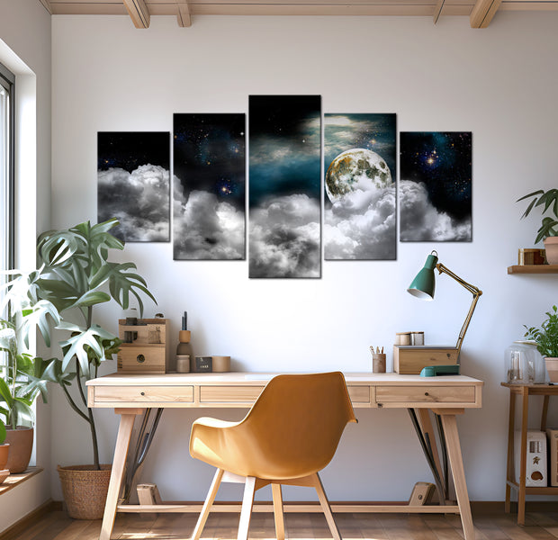 Stretched Canvas Landscape Art - Magic Night 40"Wx20"H