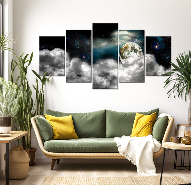 Stretched Canvas Landscape Art - Magic Night 40"Wx20"H