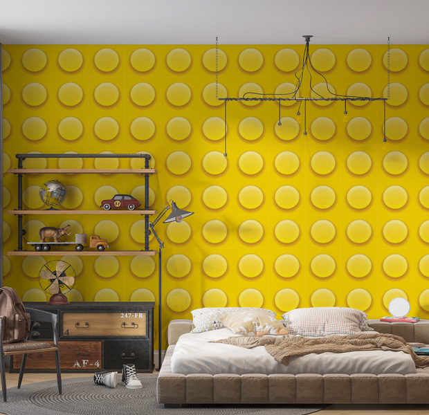 Premium Peel & Stick Wall Mural - Lego Texture