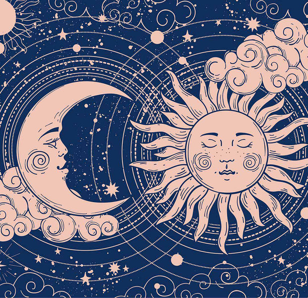 Peel & Stick Spiritual Wall Mural - Cosmic Harmony 38"Wx27"H