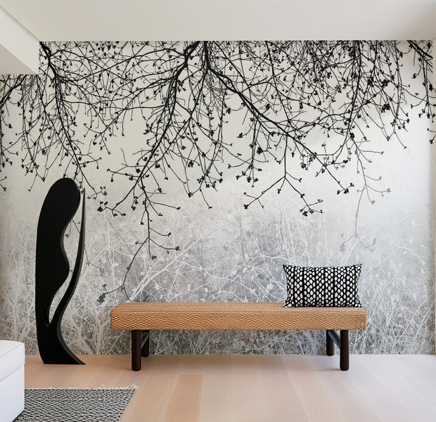 Botanical Wallpaper Wall Mural - Natural Brightness 39"Wx27"H / Standard