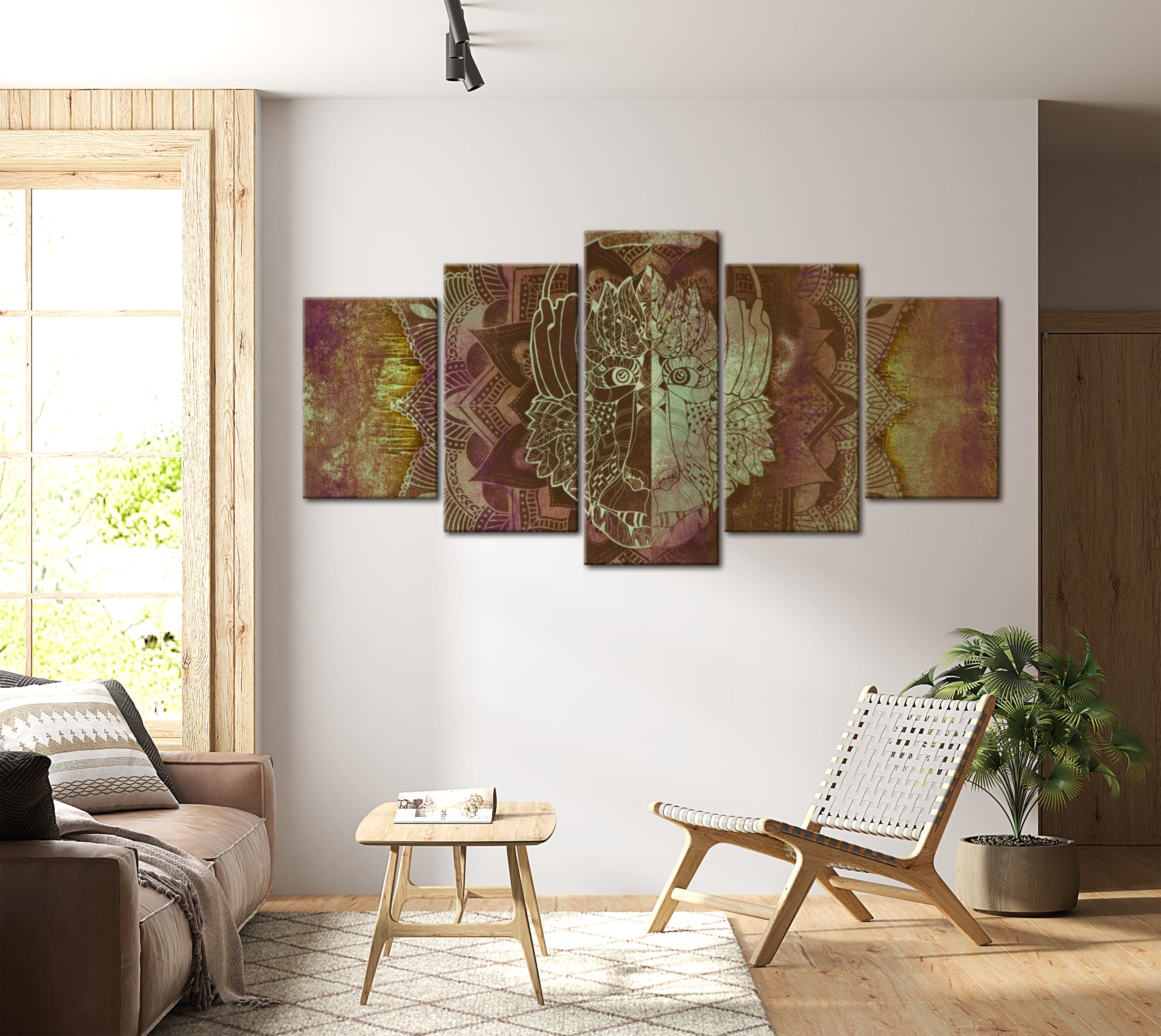 Abstract Canvas Wall Art - Genius Loci - 5 Pieces