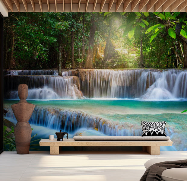 Peel & Stick Landscape Wall Mural - Awakening of Nature 38"Wx27"H