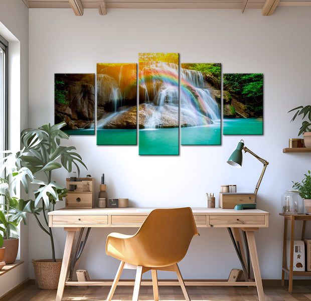 Stretched Canvas Landscape Art - The Beautiful Land 40"Wx20"H