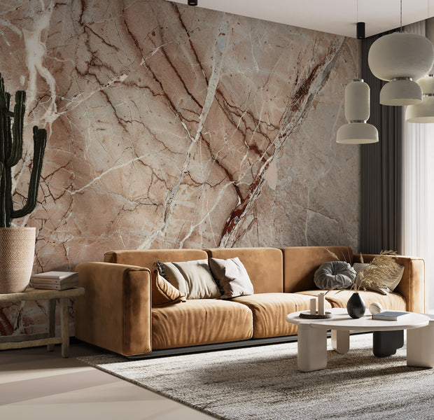 Peel & Stick Wall Mural - Marble Mystery 38"Wx27"H