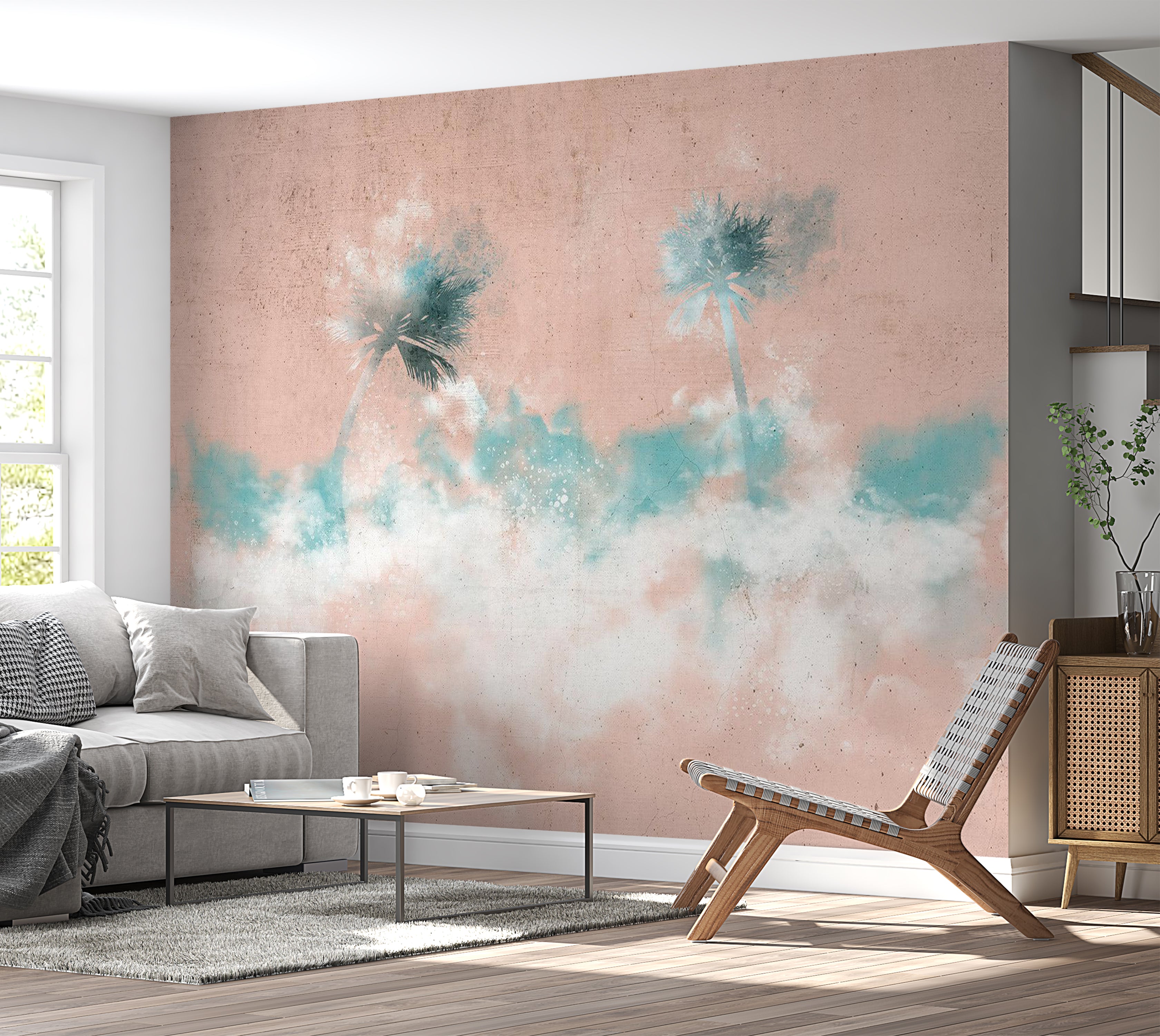 Abstract Wallpaper Wall Mural - Heavenly Relaxation 39"Wx27"H / Standard