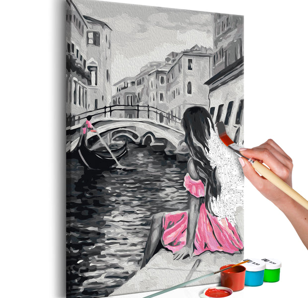 Paint By Numbers Kit - Venice Girl In Pink Dress