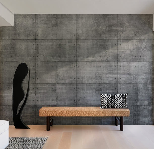 Background & Patterns Wallpaper Wall Mural - Steel Puzzle 39"Wx27"H