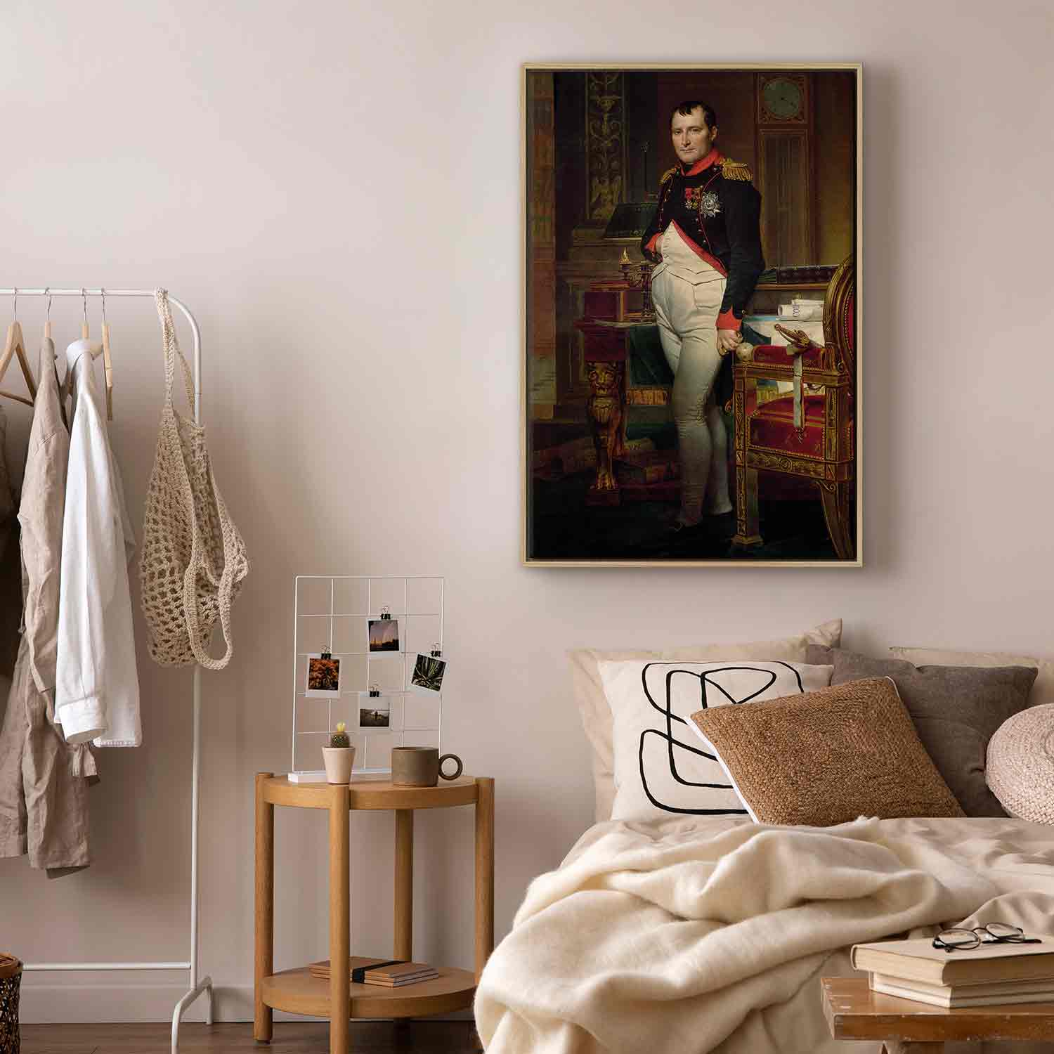 Floating Framed Canvas Art - Napoleon Bonaparte - Jacques-Louis David