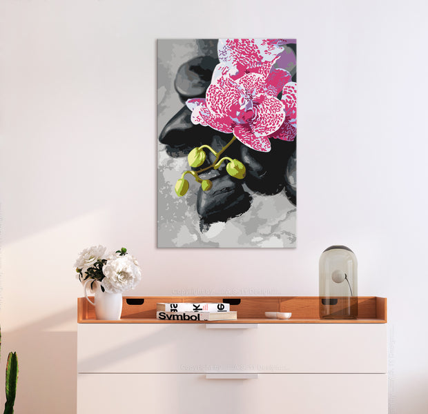 Paint By Numbers Kit - Pink Orchid