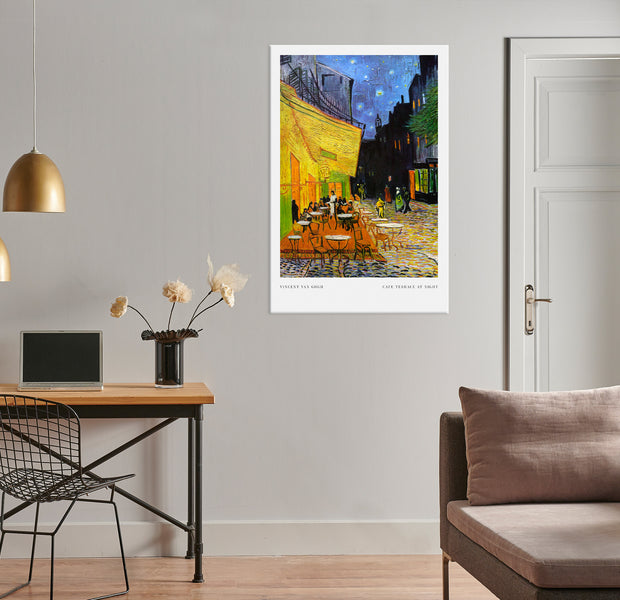 Canvas Wall Art - Cafe at Night