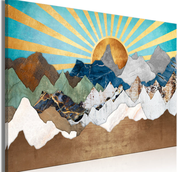 Landscape Canvas Wall Art - Morning in the Mountains