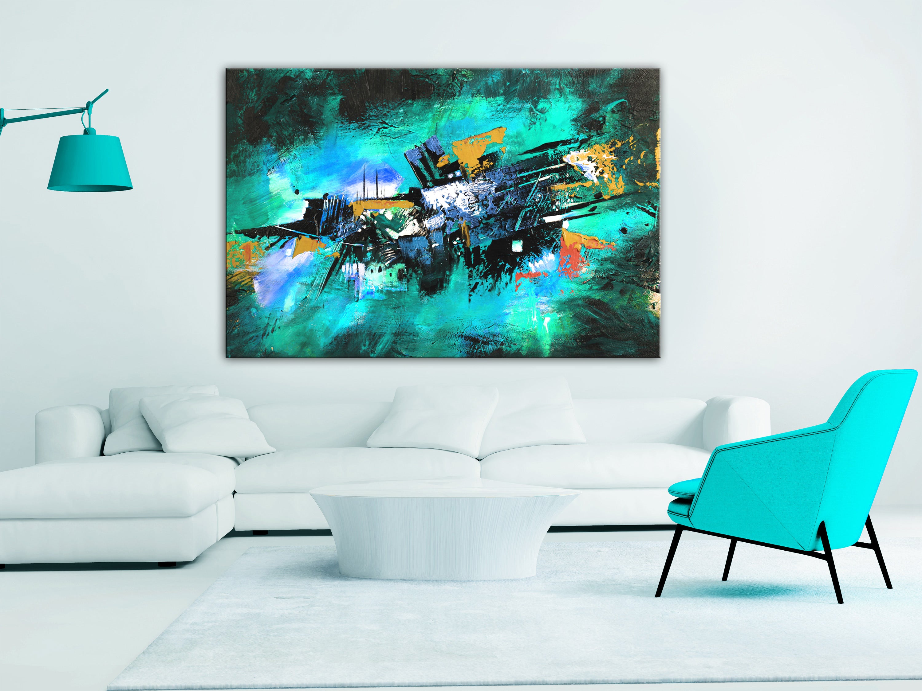 Abstract Canvas Wall Art - Exotic Dance