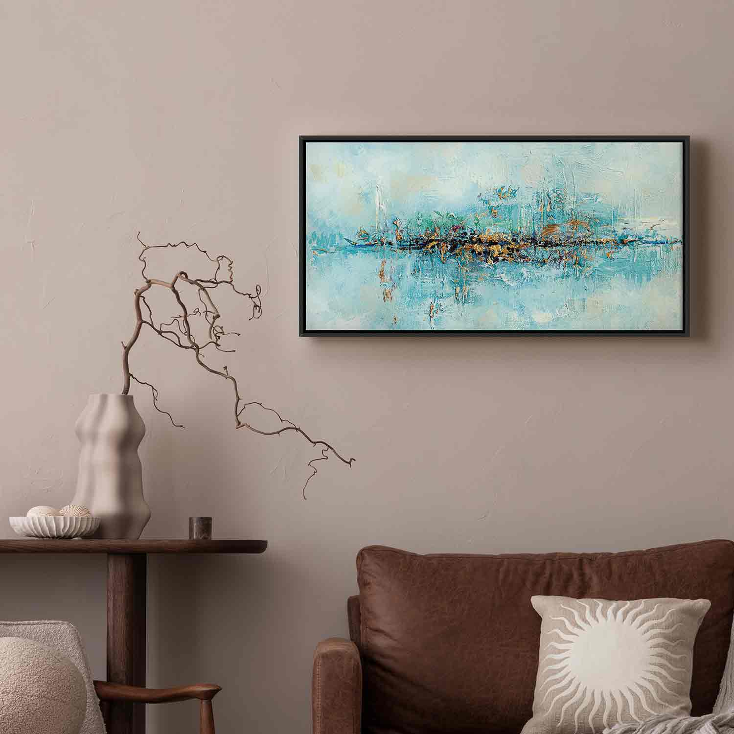 Floating Framed Canvas Art - Lagoon