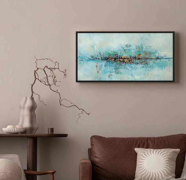 Floating Framed Canvas Art - Lagoon