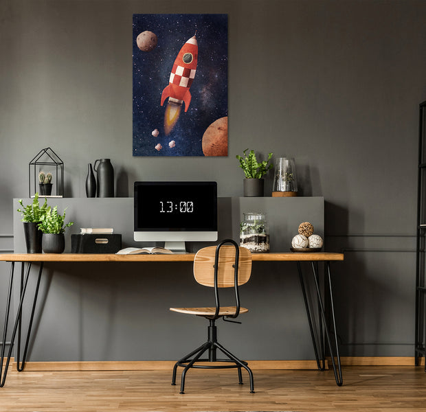 Cartoon Canvas Wall Art - Into the Unknown by Rocket