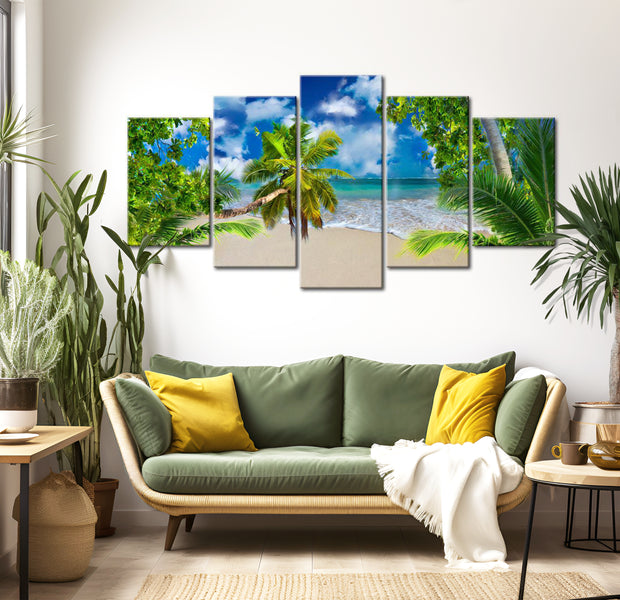 Stretched Canvas Landscape Art - Summer Time 40"Wx20"H