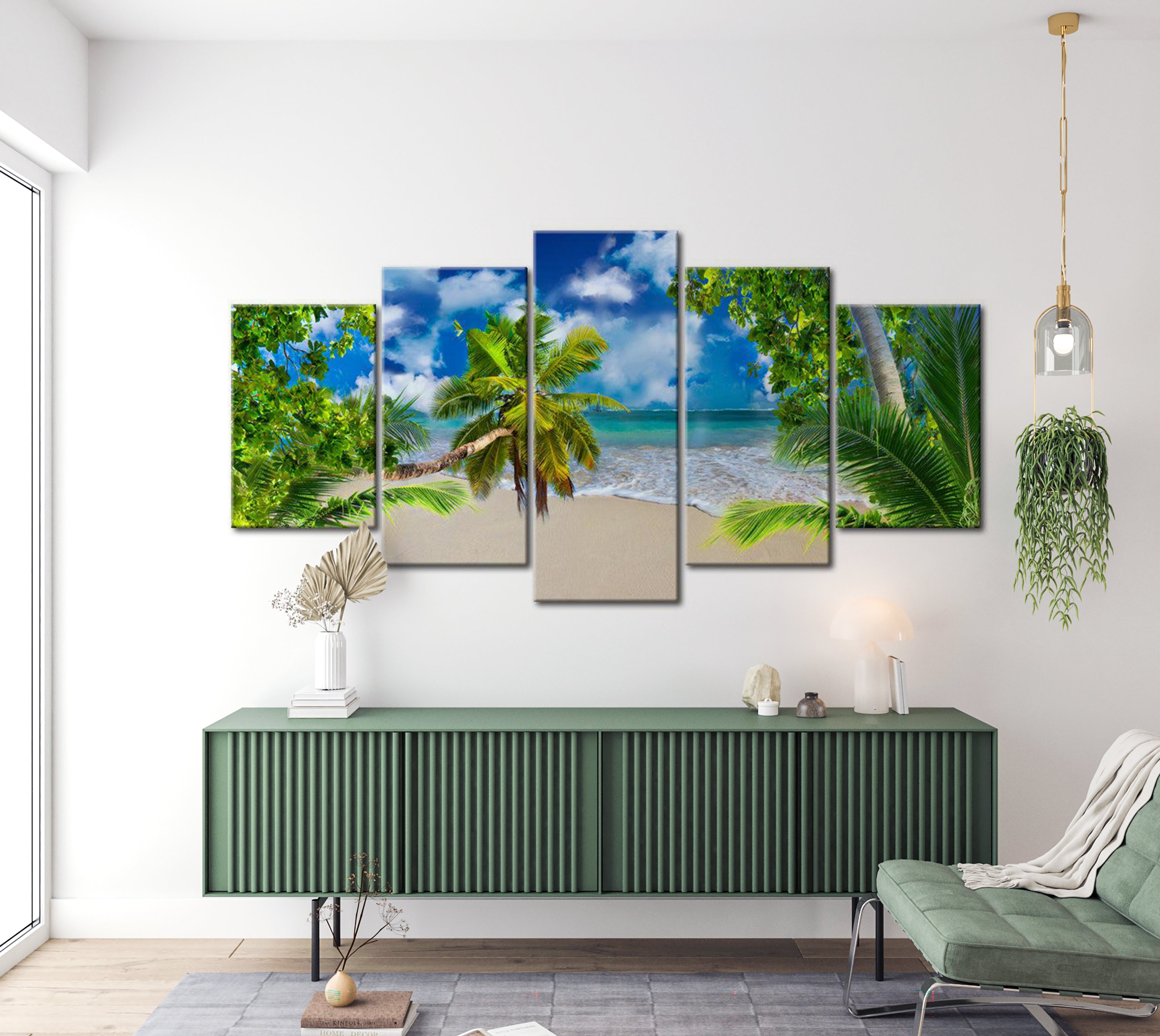 Stretched Canvas Landscape Art - Summer Time 40"Wx20"H