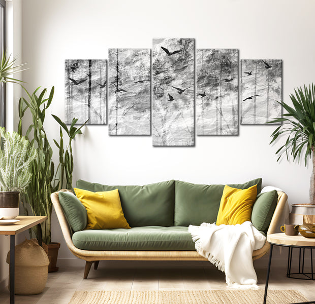 Stretched Canvas Landscape Art - Paper Memory 40"Wx20"H