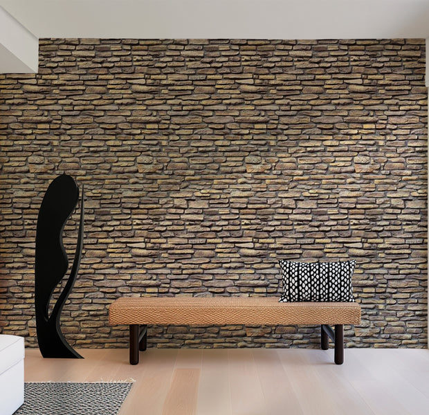 Background & Patterns Wallpaper Wall Mural - Modern Stone Design 118"Wx90"H