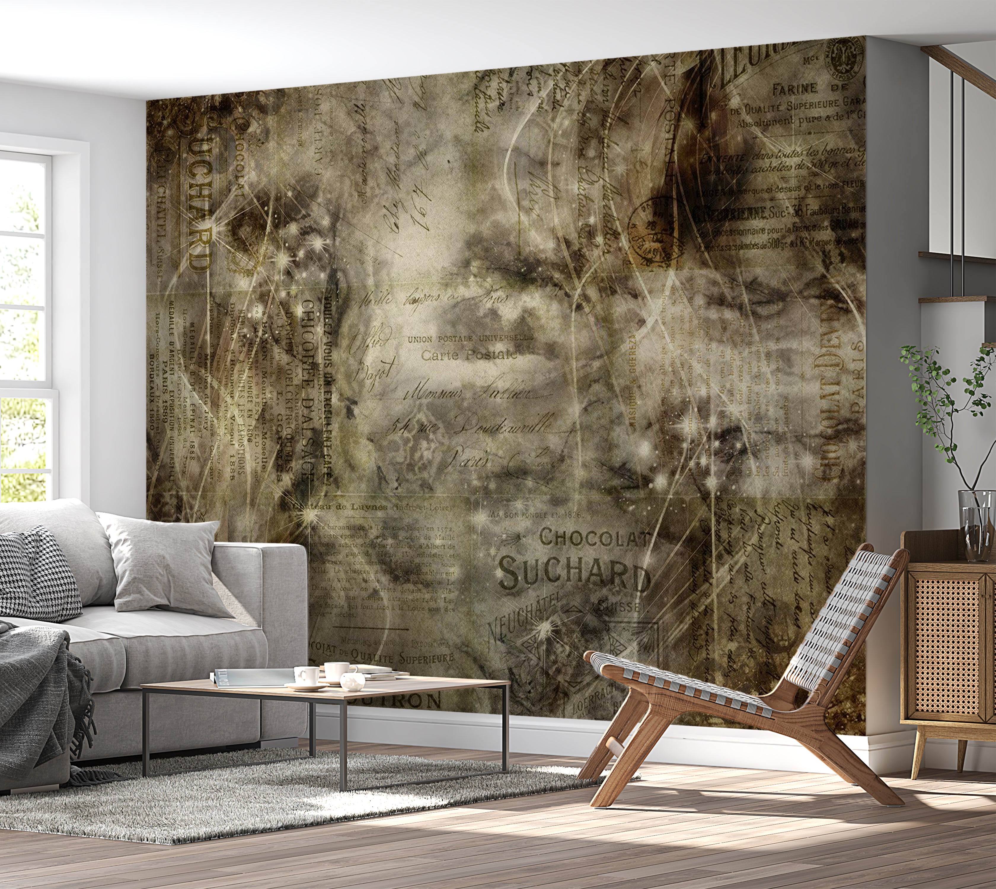 Abstract Wallpaper Wall Mural - Passion 39"Wx27"H / Standard