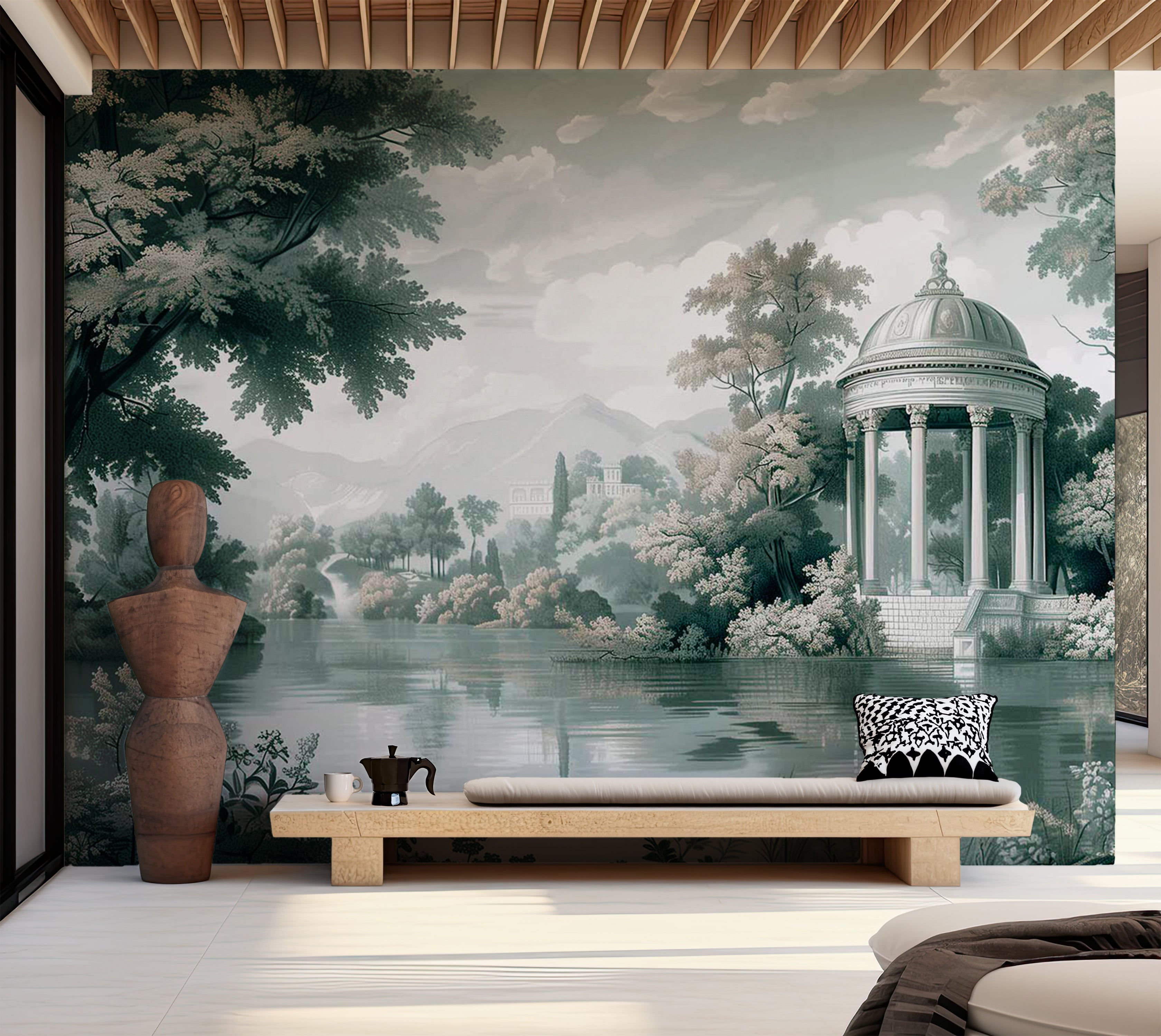 Peel & Stick Landscape Wall Mural - Dreamscape at The Lake 38"Wx27"H