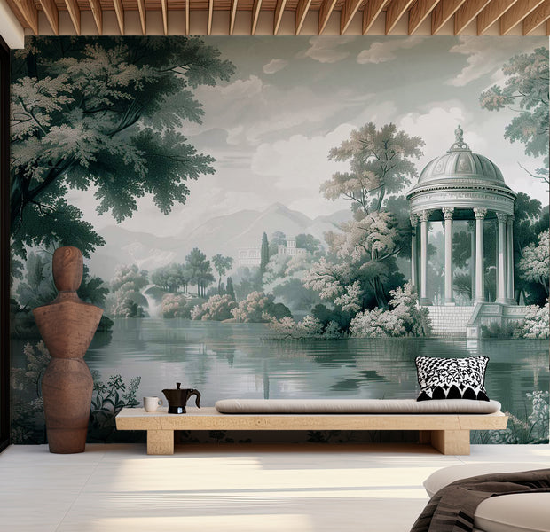 Peel & Stick Landscape Wall Mural - Dreamscape at The Lake 38"Wx27"H