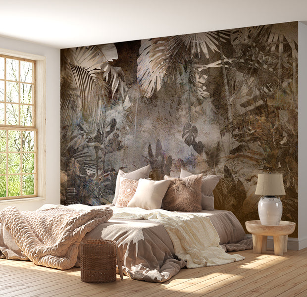 Botanical Wallpaper Wall Mural - Mysterious Jungle 39"Wx27"H / Standard